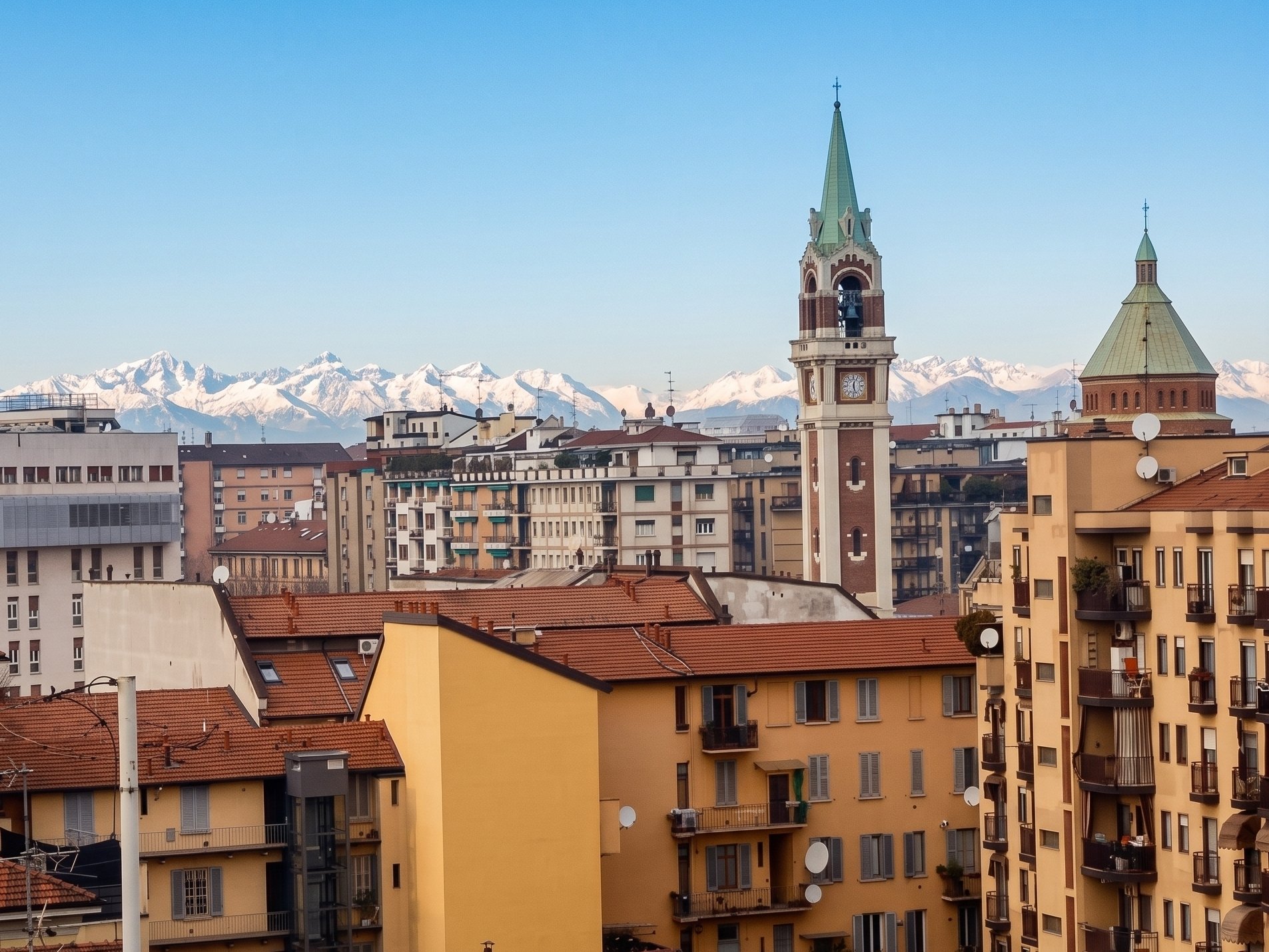 North-facing view — Diamante, Sempione · Brera · Chinatown, Milan